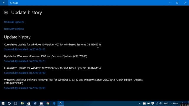 Windows 10 Cumulative update and 1607 Update observations August 24th 2016 смотреть онлайн