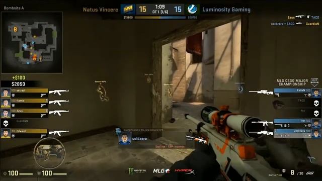 Coldzera MVP HyperX MLG MAJOR 2016 Counter Strike Global Offensive смотреть онлайн