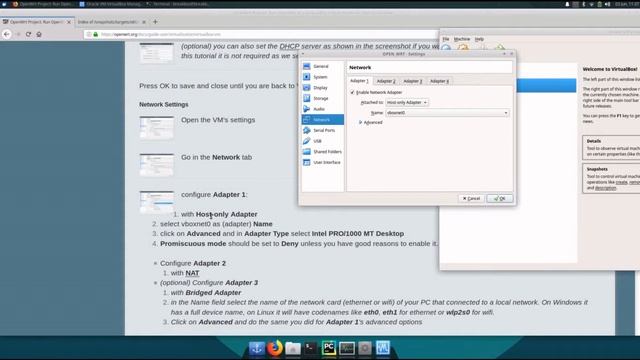 VirtualBox, OPENWRT Install