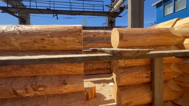 Строительная площадка.Баня в Мурманске. смотреть онлайн