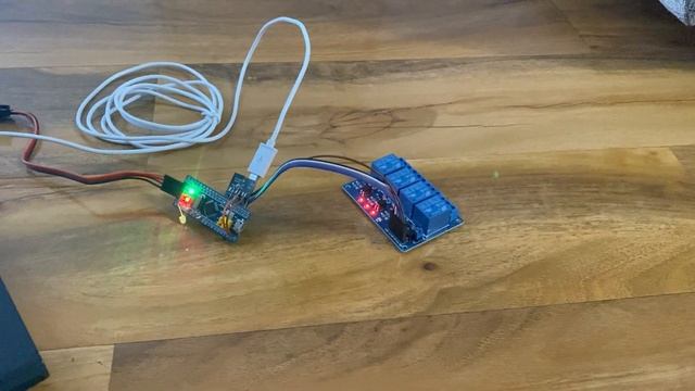 Arduino STM32 4 relay control with visual studio CH340 chip смотреть онлайн