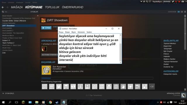 Dirt Showdown Açılmama Sorunu Çözüm(Oyuna Girdi Ama Video Programı Çekmemiş) смотреть онлайн