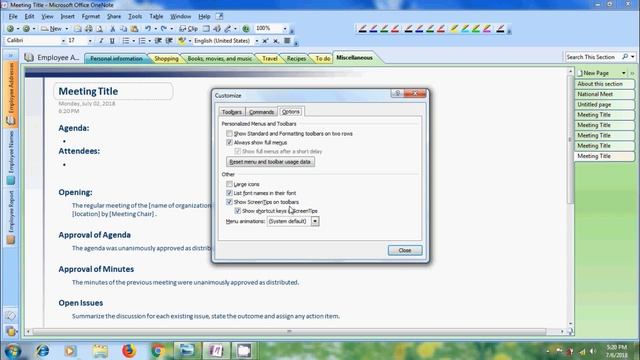Microsoft OneNote 2007 - how to customize user interface and creating own toolbar смотреть онлайн