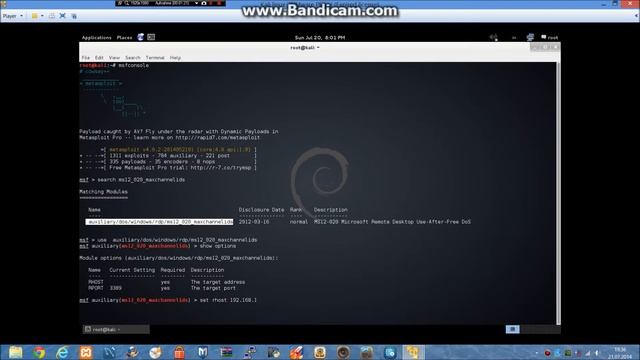 Kali Linux Tutorials - DOS Windows 2008 (Metasploit) #012 смотреть онлайн