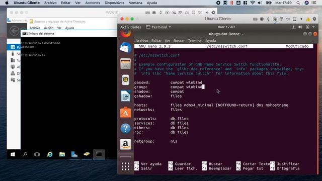 WINDOWS SERVER 2016 - CLIENTE UBUNTU 18.04 - DOMINIO ACTIVE DIRECTORY CON CLIENTE UBUNTU смотреть онлайн