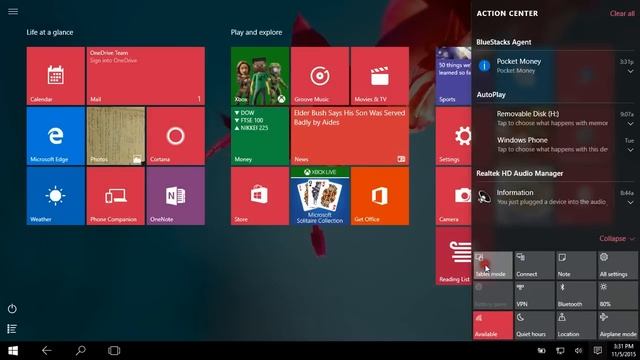No desktop no icons only tiles in windows 10 (Tablet mode) смотреть онлайн