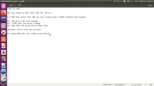 Triển khai group policy ẩn Task Manager trên user domain смотреть онлайн