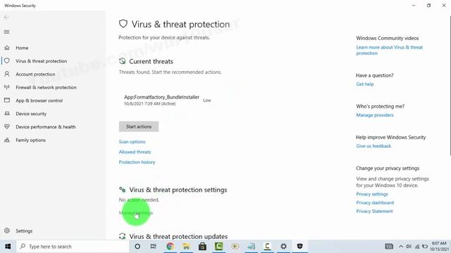 Windows 10 Home : How to turn on or off Cloud delivered protection смотреть онлайн