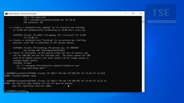 How to create a new scheduled task on windows 10 using schtasks create command | SCHTASKS example смотреть онлайн