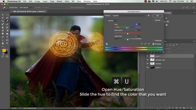 Dr Strange Magic Shield in PHOTOSHOP смотреть онлайн