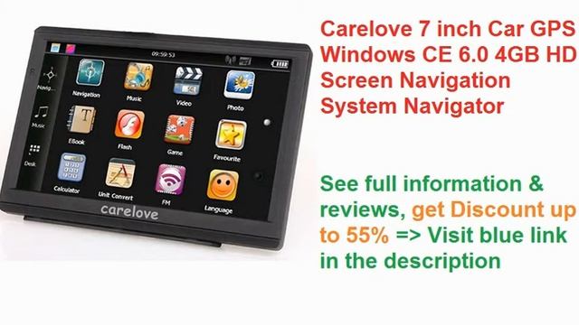 Low Price Carelove 7 inch Car GPS Windows CE 6.0 4GB HD Screen Navigation System Navigator смотреть онлайн