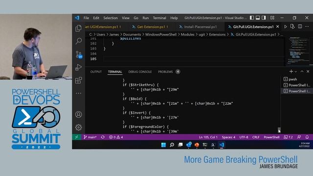 More Game Breaking PowerShell by James Brundage смотреть онлайн