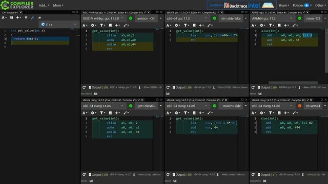 Comparing ARM vs RISC-V vs x86_64 with GCC vs Clang смотреть онлайн