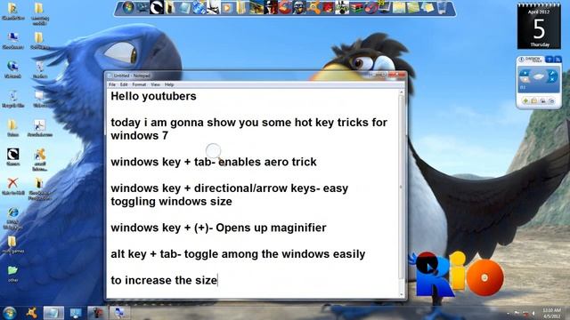 Windows 7 Cool Hot key tricks.wmv смотреть онлайн
