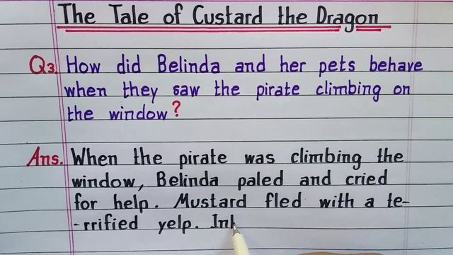 How did Belinda and her pets behave when they saw the pirate climbing on the window ? | The Tale of смотреть онлайн