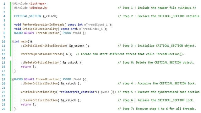 #CriticalSection | C++ #Thread #Synchronization in windows смотреть онлайн
