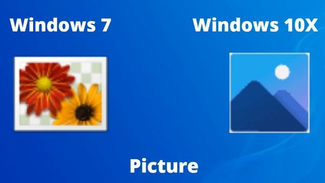 Windows 7 Icons Vs. Windows 10X Icons смотреть онлайн