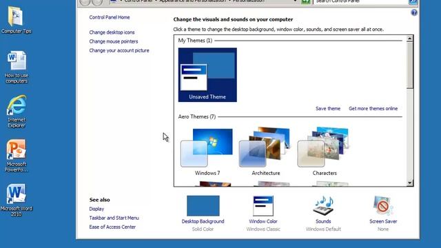 How to Add Recycle Bin Computer and Common Desktop Icons смотреть онлайн