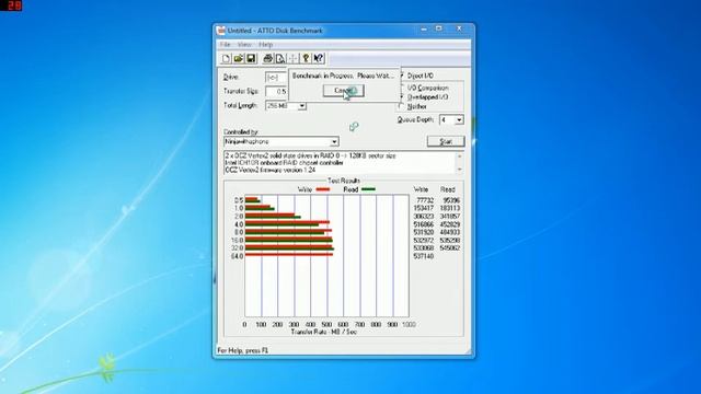 2 x OCZ Vertex2 SSDs in RAID 0.avi смотреть онлайн