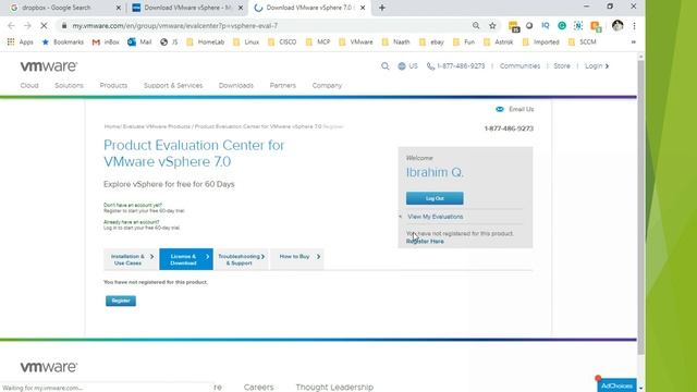 VMware Tutorial for Beginners vSphere 7- Session 2 How to Download ESXi 7 from VMware for Trial смотреть онлайн