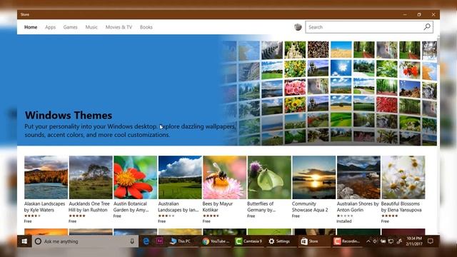 Themes on Windows 10 Creators Update смотреть онлайн