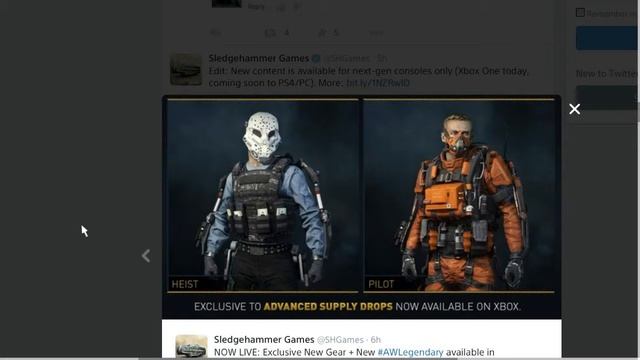 Advanced Warfare New Gearsets( Heist,Pilot,Proton) смотреть онлайн