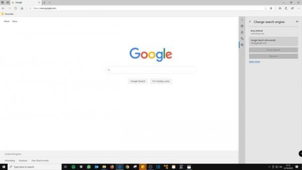 How to Change Search Engine in Microsoft Edge