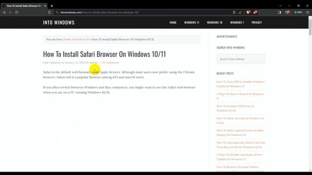 Step by Step Guide: Downloading and Installing Safari on Windows 10/11 [Tutorial] смотреть онлайн