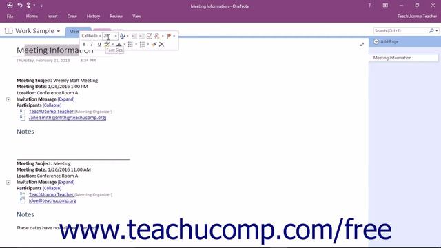 OneNote 2016 Tutorial The Mini Toolbar Microsoft Training смотреть онлайн