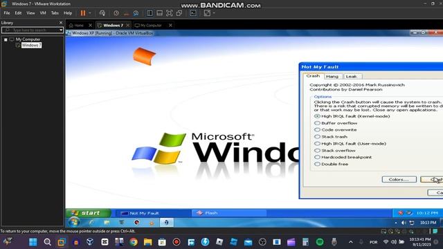 Windows XP VM Has BSOD in Windows 7 VM (VMware Workstation Pro 17) смотреть онлайн