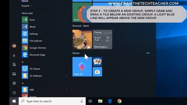 How To Group Tiles In Start Menu On Windows 10 (2022) смотреть онлайн