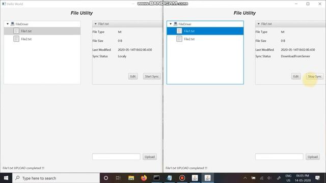 Demo of File Sync application смотреть онлайн