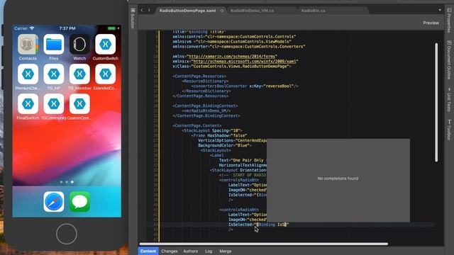 How to create Radio Buttons in Xamarin Forms for iOS and Android — Part6 смотреть онлайн