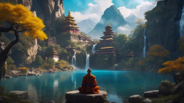 МОНАХ - Tibetan Meditative Ambient Music - Healing Deep Meditation and Relaxation 🌿 смотреть онлайн