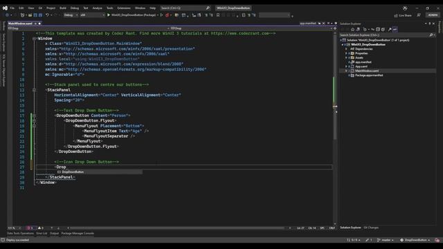 WinUI 3 Tutorial | How to a DropDownButton in WinUI 3 смотреть онлайн