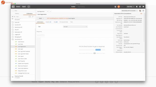Run Backendless API in Postman смотреть онлайн