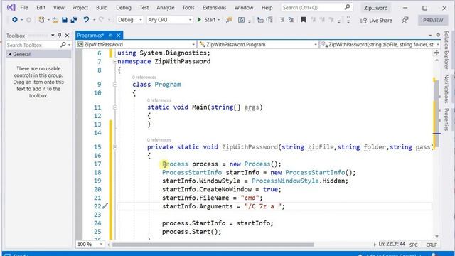 How to compress files and protect the zip file with a password in C# (Code) using 7z смотреть онлайн