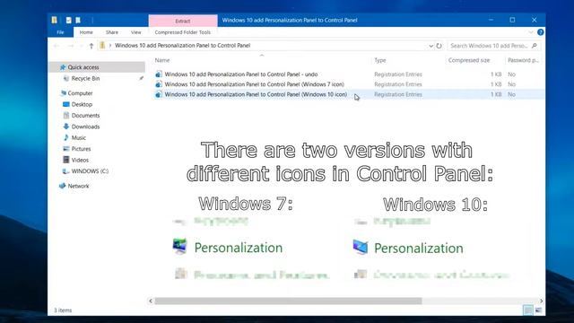 How to get classic personalization panel back in Windows 10 (no extra software) смотреть онлайн