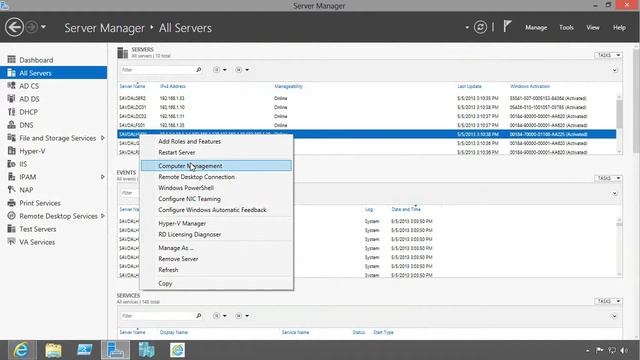 Windows Server 2012 Server Manager смотреть онлайн
