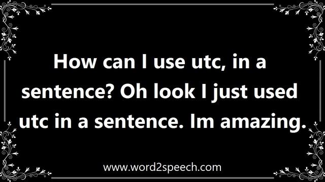 Utc - Definition and How To Pronounce смотреть онлайн