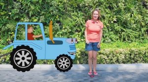 Синий трактор - развивающая песенка про машинки.