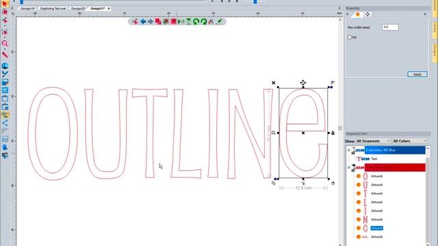 Run Stitch Outline Around Text смотреть онлайн