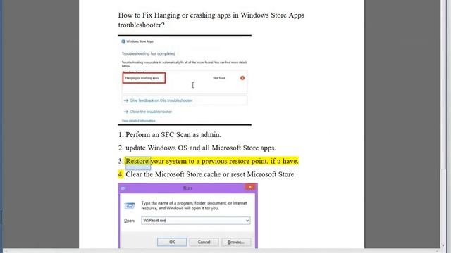 Fix Hanging or crashing apps not fixed error in Windows Store Apps troubleshooter on Windows смотреть онлайн