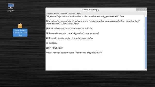 Como Instalar o Skype no Kali Linux смотреть онлайн