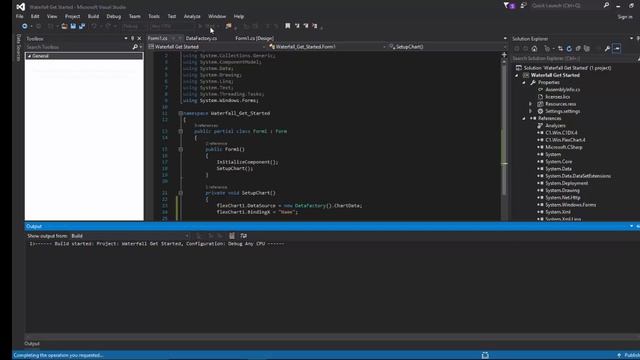 Get Started with a Waterfall Chart for WinForms смотреть онлайн