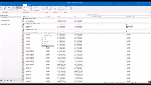 How to delete all holidays from Outlook смотреть онлайн