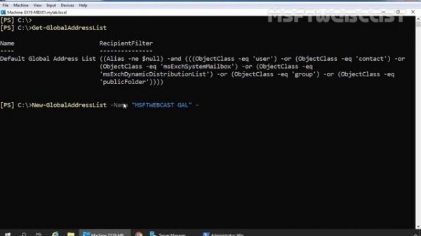 17. How to Create Custom Global Address List in Exchange 2019