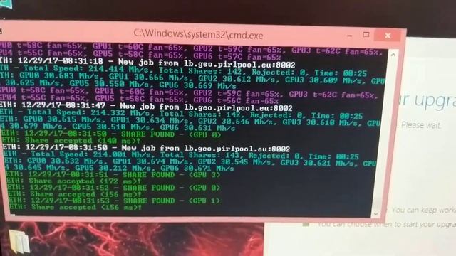 10 GPU Mining Rig with Nvidia 1070 TI Founder Edition Cards Hashing Pirl Coin + Digibyte смотреть онлайн