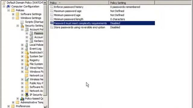 Win serv 2008 password complexity tutorial смотреть онлайн