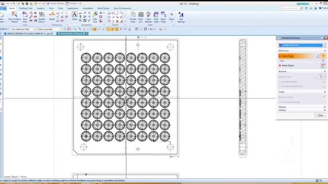 Nx Drafting Ordinat Dimension Center line center mark Hidden Line Auto dimension Sheet View Section смотреть онлайн